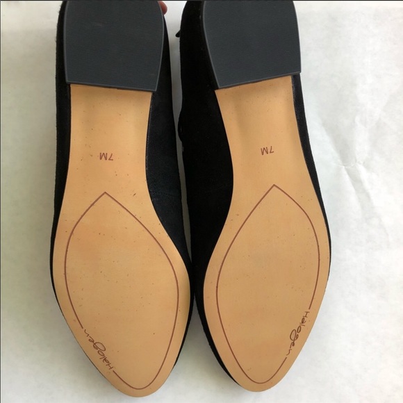 Halogen Nella Ghillie Flats in Black KidSuede - Picture 7 of 7